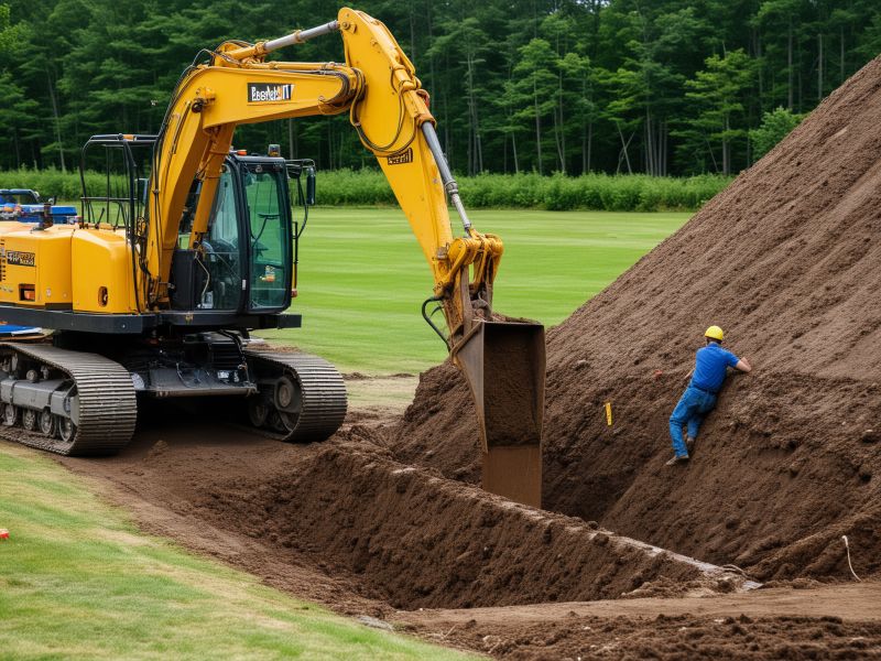 Septic system repair specialist using diagnostic equipment