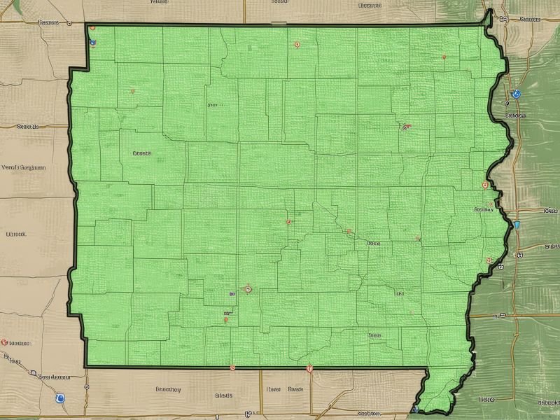 Joe's Septic service territory map and coverage areas across Iowa